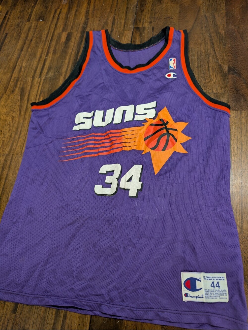Charles Barkley Champion Suns NBA Jersey 44 Vintage 90s